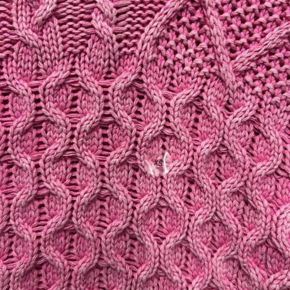Aeropostale Sweater Womens XS Pink Long Sleeve Pullover Cable Knit - Picture 2 of 7